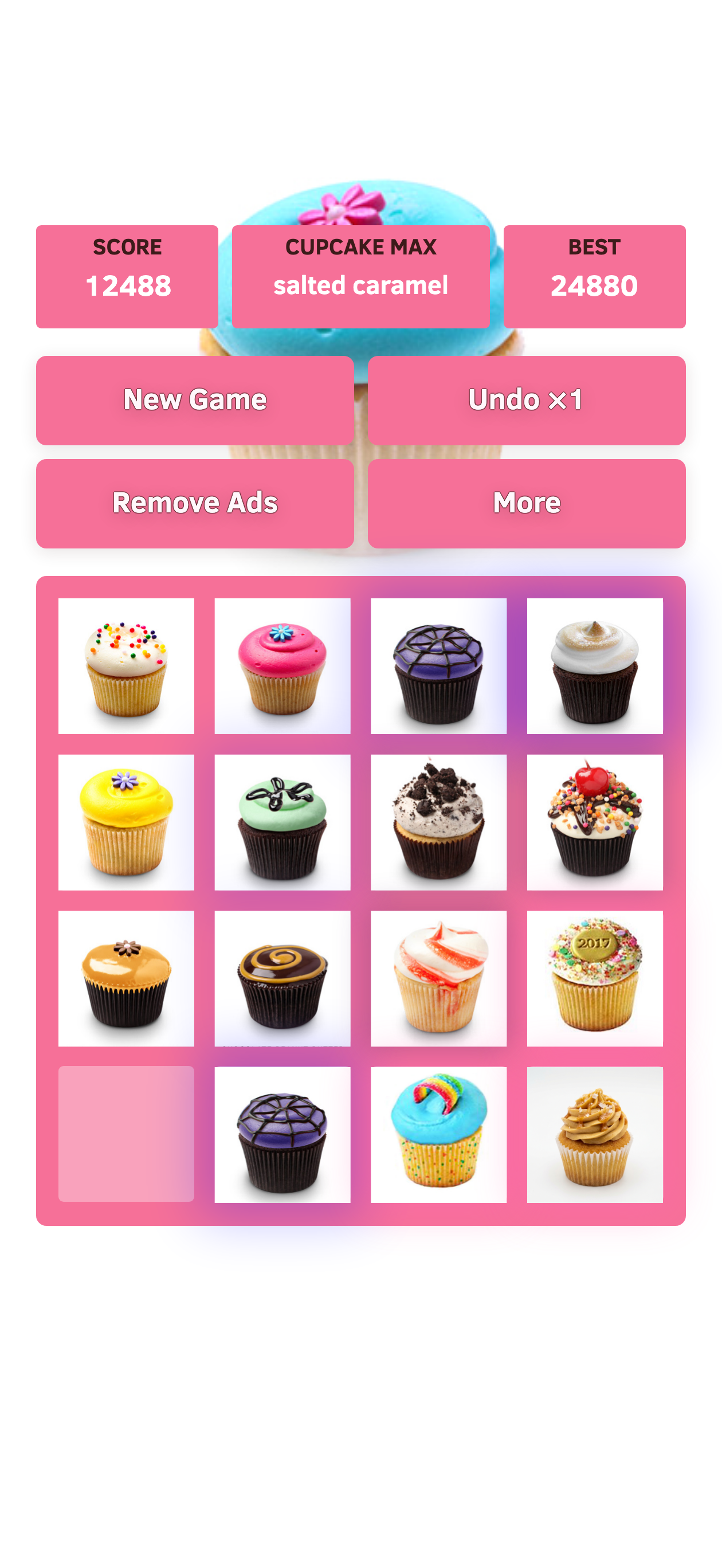 2048 Cupcake prepared home showcase App Store screenshot