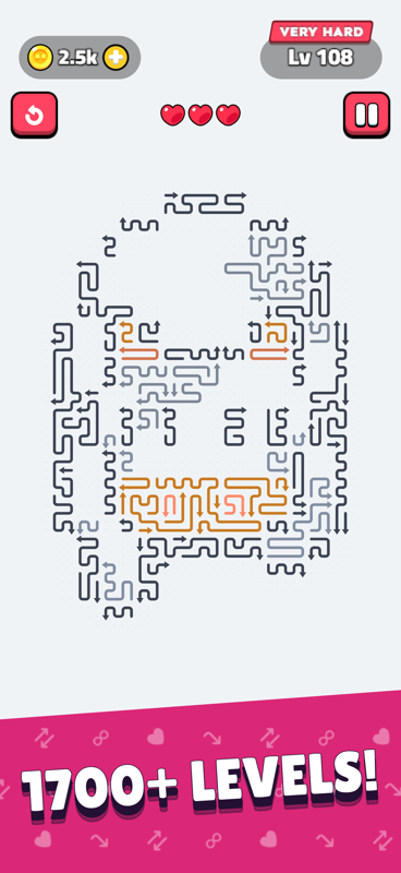 Arrows Flow 1700 plus levels App Store screenshot