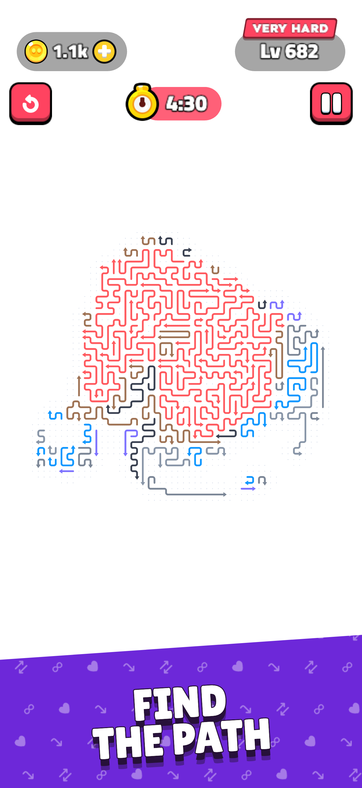 Arrows Flow find the path App Store screenshot