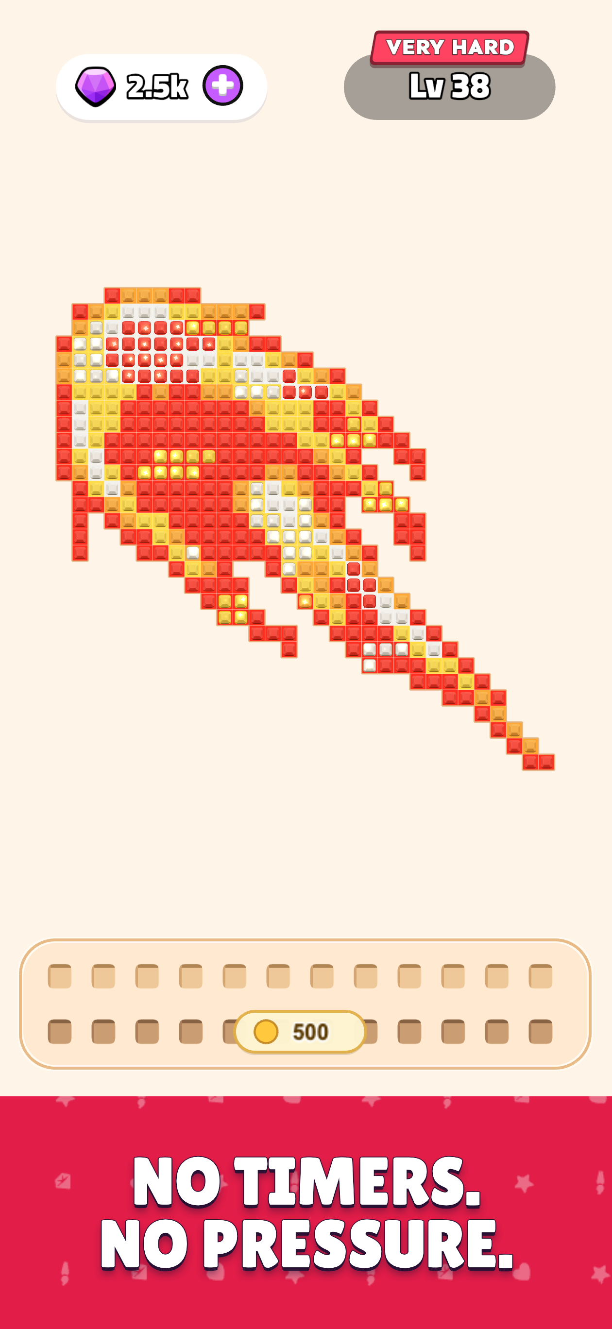 Diamond Art Sort no timers and no pressure App Store screenshot