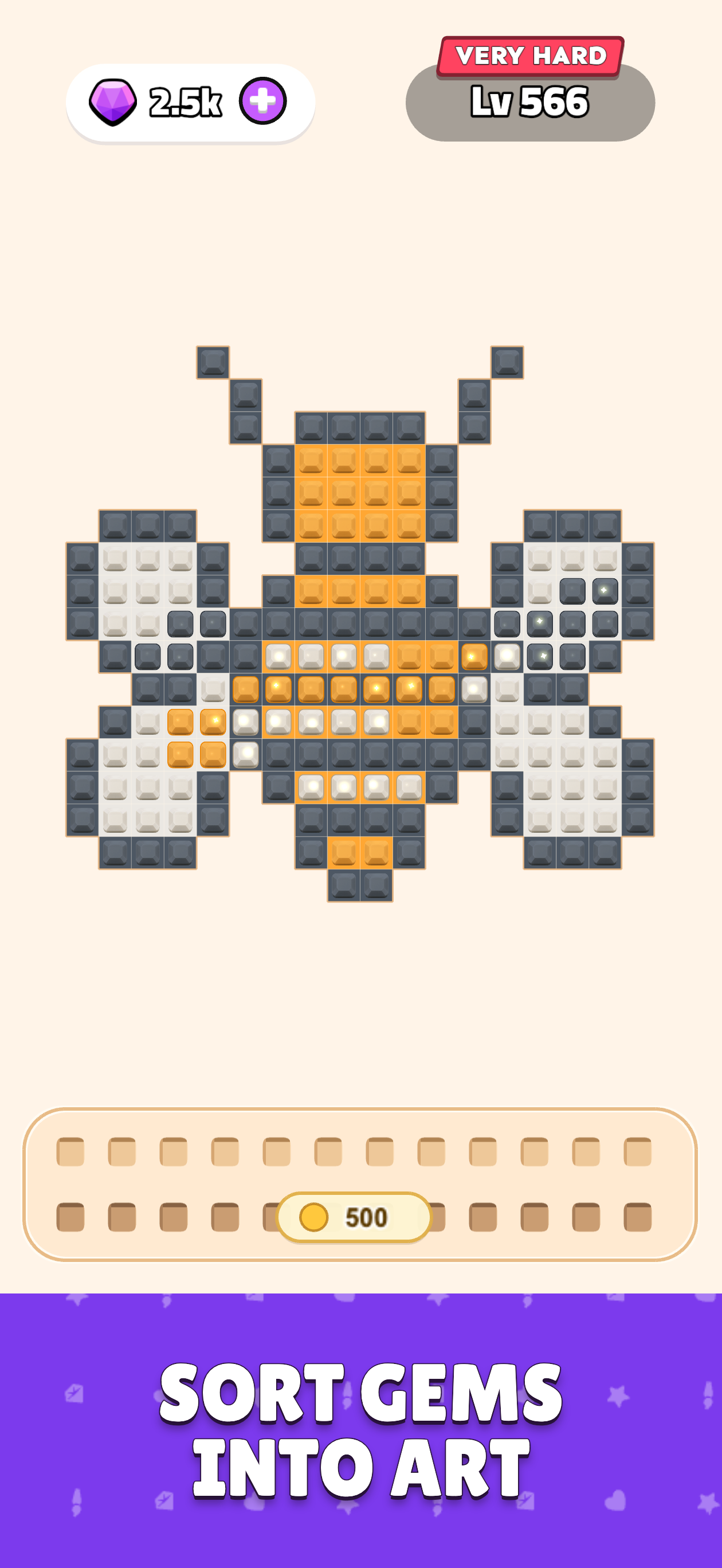 Diamond Art Sort gems into art App Store screenshot